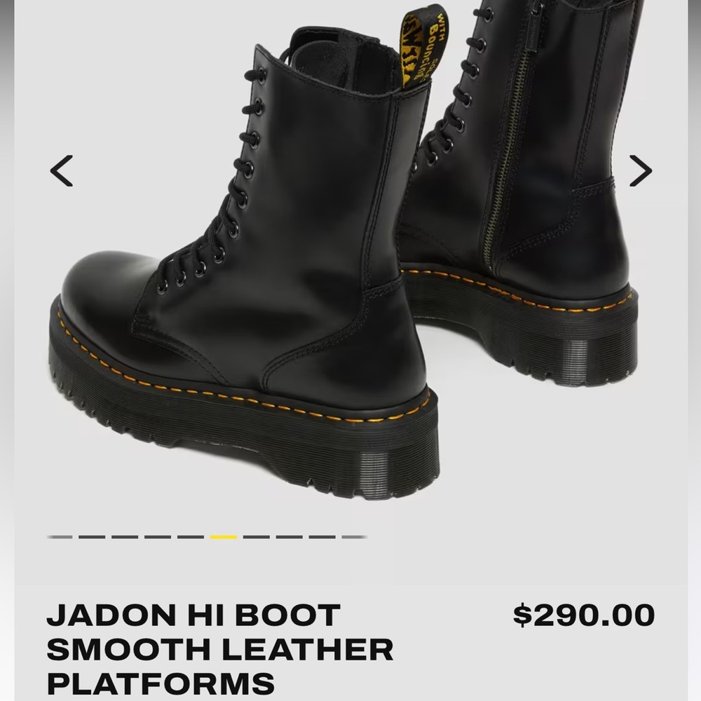 Dr martens Jadon hi smooth platform boots NWT M10/W11